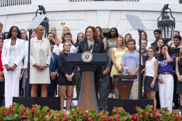 Texas Longhorns Celebrate National Titles with White House Visit, Vice President Harris Applauds Their Achievements