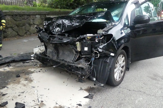 Three Injured After Car Strikes MBTA Bus at Busy Boston Intersection, Driver's Medical Emergency Investigated