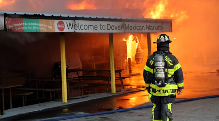 Tragic Blaze at Dover Mexican Grocery Claims a Life, Firefighter Hospitalized for Evaluation