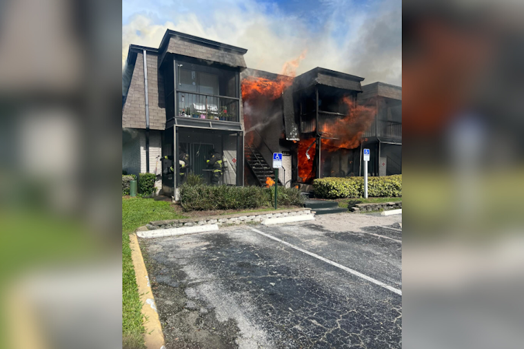 Two People and Multiple Pets Rescued from Orlando Apartment Fire, One Dog Tragically Lost