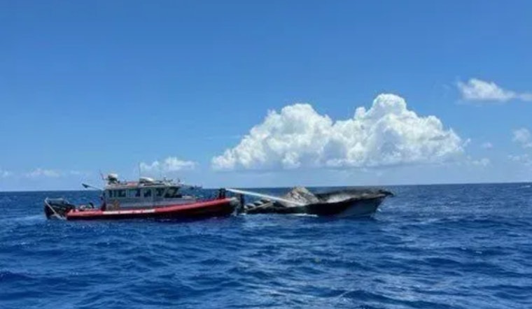 Two Safe After US Coast Guard Rescues Boaters from Blaze Near Dania Beach