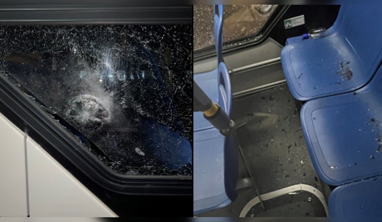 Unidentified Vandal Shatters T Bus Window Near Nubian Station, Prompting MBTA Investigation and Delays