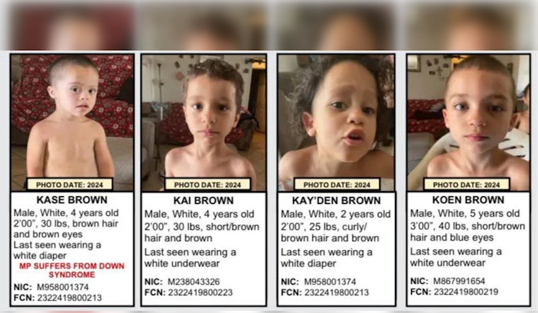 UPDATE: Four Missing Palmdale Brothers Found Safe, Parents Arrested on Unrelated Charges