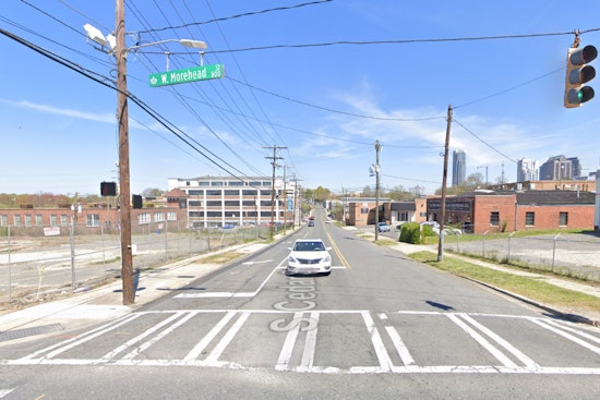 Uptown Charlotte Traffic Disrupted by Sinkhole Near Bank of America Stadium Shuts Down South Cedar Street