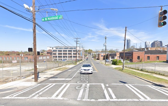 Uptown Charlotte Traffic Disrupted by Sinkhole Near Bank of America Stadium Shuts Down South Cedar Street
