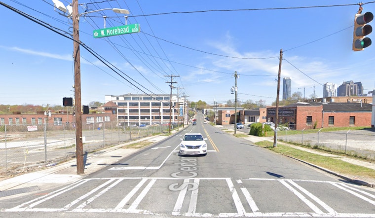 Uptown Charlotte Traffic Disrupted by Sinkhole Near Bank of America Stadium Shuts Down South Cedar Street