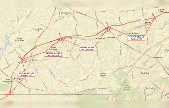 U.S. 1 Widening Project in Chester County Prompts Lane Closures, Commuters Advised to Plan for Delays