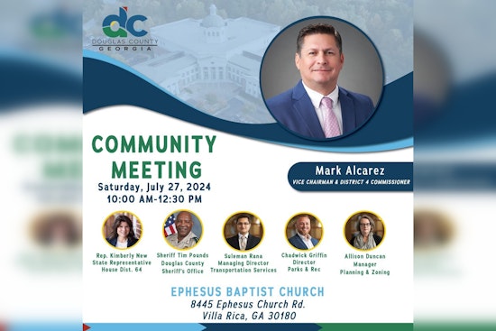 Vice Chair Mark Alcarez to Host Community Town Hall with Key Local Figures in Douglas County