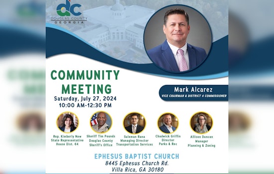 Vice Chair Mark Alcarez to Host Community Town Hall with Key Local Figures in Douglas County