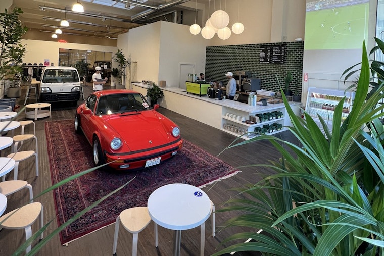 Vintage Cars and Artisan Espresso Combine at San Francisco's New Motoring Coffee on Union Street