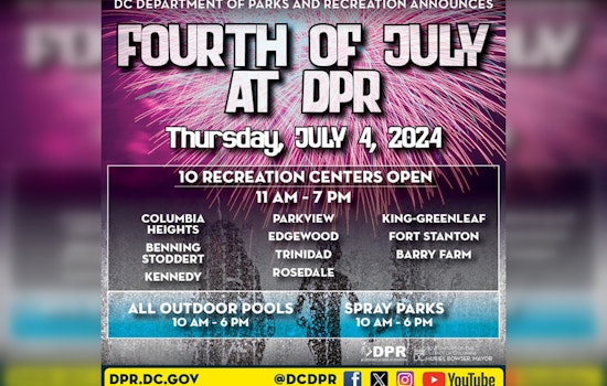 Washington D.C. Announces Modified Services for Independence Day, Essential Services to Remain Operational