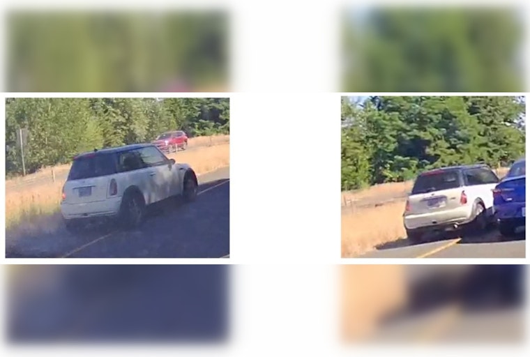 Washington State Patrol Seeks White Mini Cooper Following Drive-By Shooting on SR 599 Near International Blvd