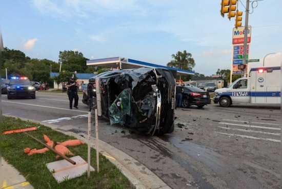 Washtenaw County Deputies Hospitalized After Patrol Vehicle Overturns in Ypsilanti Township Crash