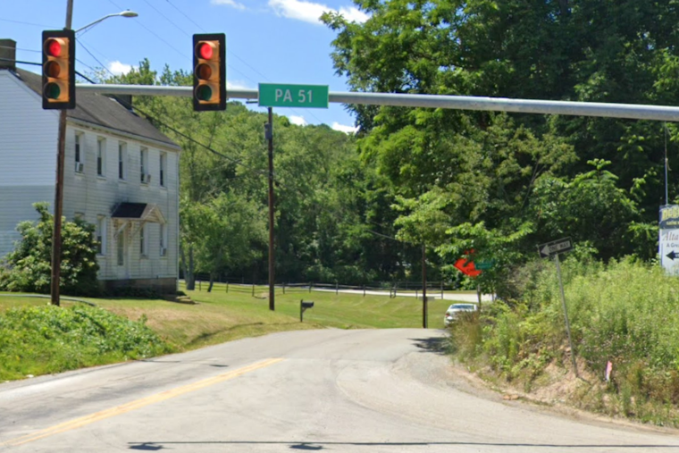 Water Main Break on Route 51 Causes Traffic Chaos in Uniontown, Detours in Place as Repairs Underway