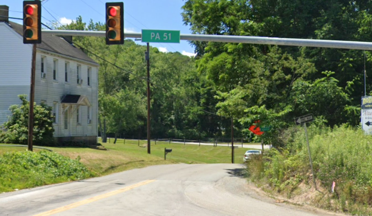 Water Main Break on Route 51 Causes Traffic Chaos in Uniontown, Detours in Place as Repairs Underway