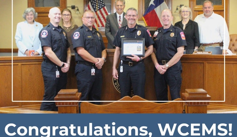 Williamson County EMS Honored with Tenth Consecutive AHA Gold Plus Award for Superior Heart Care