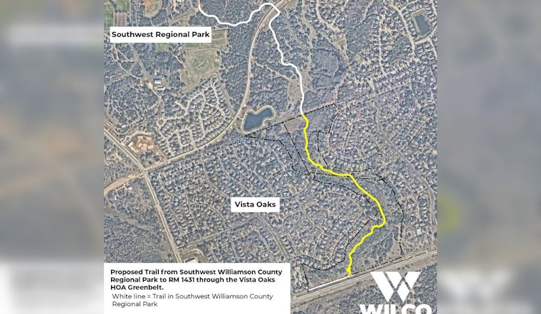Williamson County Proposes New Trail Linking Leander and Round Rock to Enhance Regional Connectivity