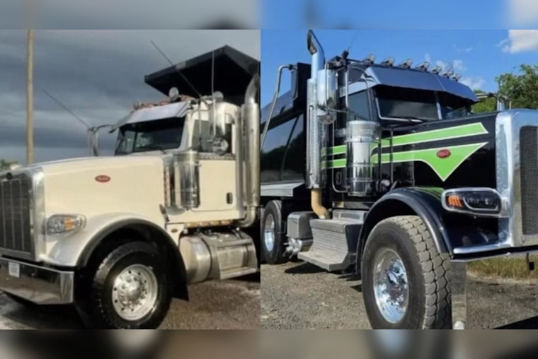 Wilson County Authorities Seek Public's Aid to Locate Two Stolen Peterbilt Dump Trucks