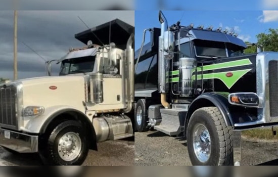 Wilson County Authorities Seek Public's Aid to Locate Two Stolen Peterbilt Dump Trucks