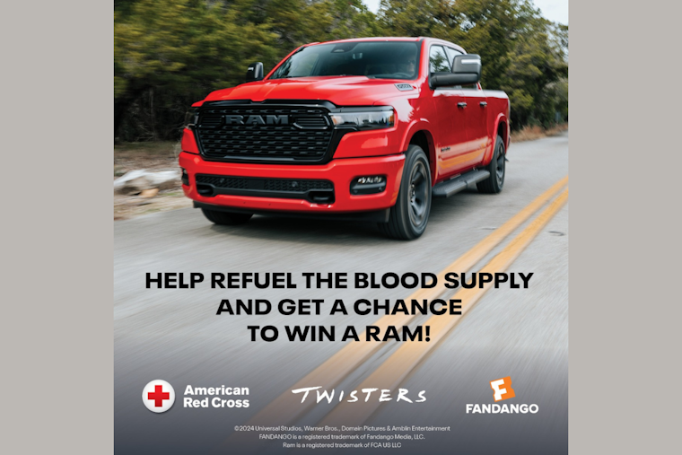 Win a New Ram 1500 Big Horn®: North Texas Red Cross Tempts Donors with Summer Sweepstakes 