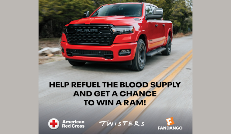 Win a New Ram 1500 Big Horn®: North Texas Red Cross Tempts Donors with Summer Sweepstakes