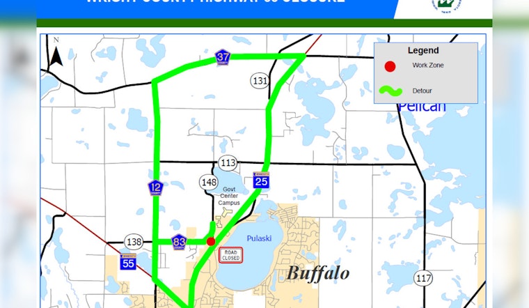 Wright County Announces Construction of New Roundabout, Detours Starting August 5 on County Highway 83