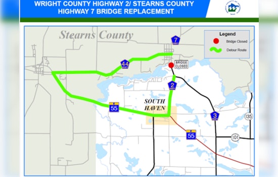 Wright-Stearns County Bridge Project on Track, Key Construction Milestones Approach on CSAH 2