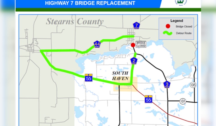 Wright-Stearns County Bridge Project on Track, Key Construction Milestones Approach on CSAH 2
