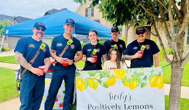 Young Entrepreneur Sicily Raises Record Funds for Denton County Firefighters with "Positively Lemons" Lemonade Stand