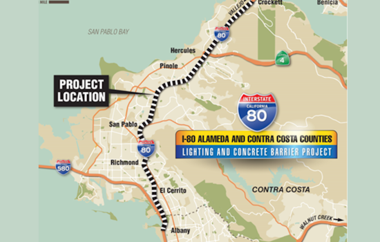 Caltrans Enhances Road Safety on Interstate 80, Median Barrier and Lighting Upgrades Underway from Alameda to Contra Costa