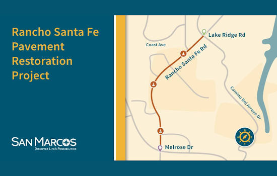 San Marcos Commuters Alert: Street Improvements on Rancho Santa Fe Road May Cause Delays