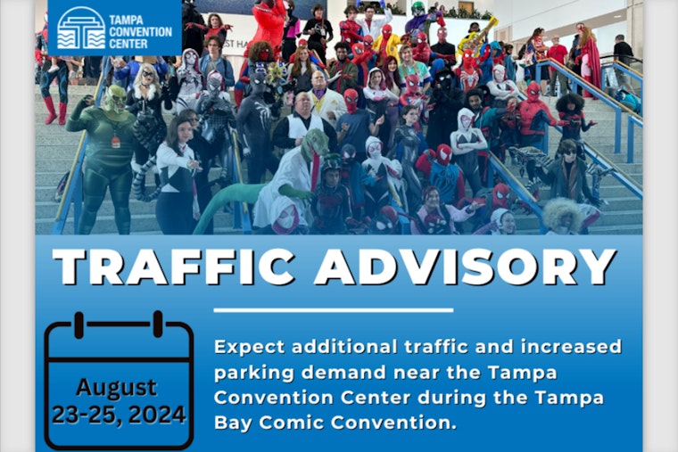 42,000 Expected at Tampa Bay Comic Convention, Traffic Delays Anticipated Around Convention Center