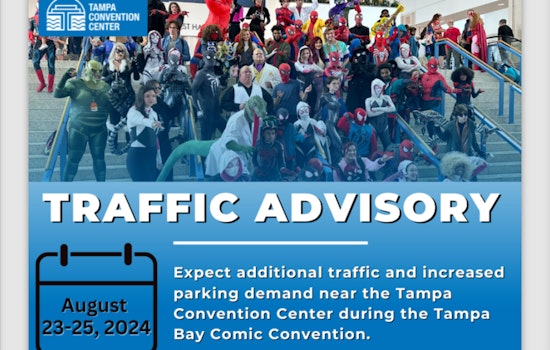 42,000 Expected at Tampa Bay Comic Convention, Traffic Delays Anticipated Around Convention Center