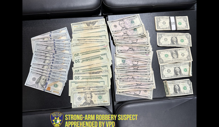 Alleged Robber Arrested in Vallejo Following GPS Tracking of Stolen Cash