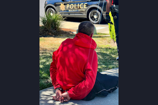 Antioch Man Suspected of Dual Burglaries Arrested in Walnut Creek Following Citizen Alert
