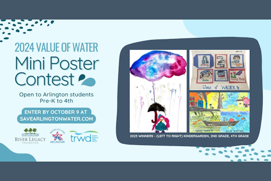 Arlington Calls Young Artists to Illustrate Water's Vital Role in Citywide Contest