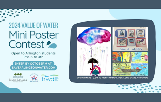 Arlington Calls Young Artists to Illustrate Water's Vital Role in Citywide Contest