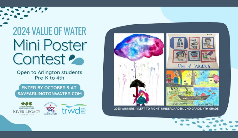 Arlington Calls Young Artists to Illustrate Water's Vital Role in Citywide Contest