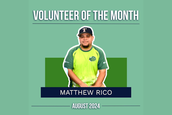 Arlington's Matthew Rico Honored as Volunteer of the Month for Youth Athletics Commitment