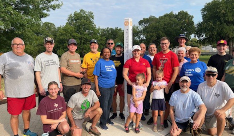 Arlington's Meadowbrook Park Welcomes New Peace Pole as Symbol of Global Unity