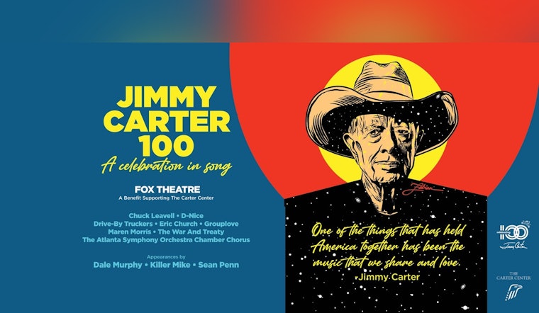 Atlanta Fox Theatre to Celebrate Jimmy Carter's Centenary with Star-Studded Musical Gala "Jimmy Carter 100: A Celebration in Song"