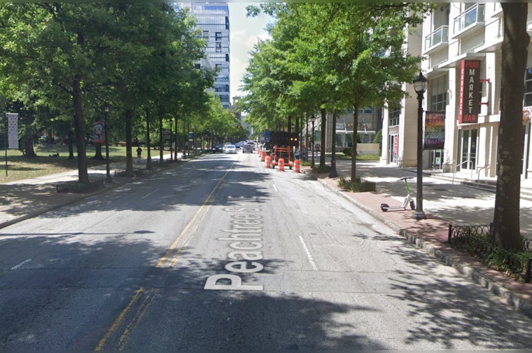 Atlanta Police Officer Exchanges Gunfire with Suspect Following Domestic Dispute on Peachtree Street