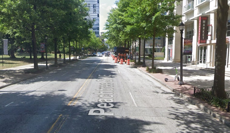Atlanta Police Officer Exchanges Gunfire with Suspect Following Domestic Dispute on Peachtree Street