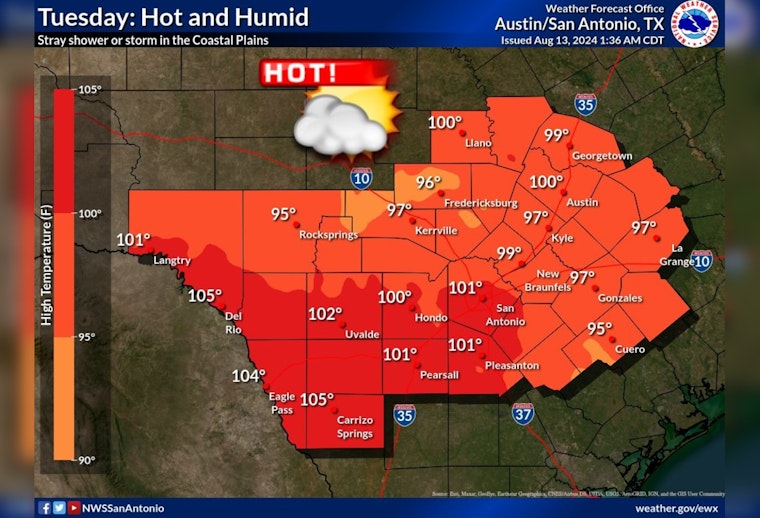 Austin Braces for 100-Degree Scorcher, Minimal Chance for Relief as Ernesto Eyes Bermuda
