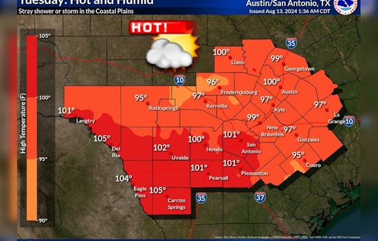 Austin Braces for 100-Degree Scorcher, Minimal Chance for Relief as Ernesto Eyes Bermuda