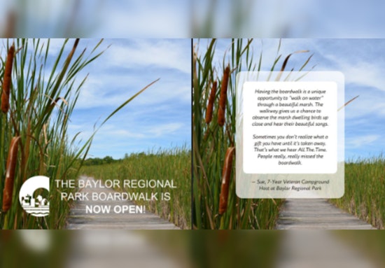 Baylor Regional Park Boardwalk Reopens with Upgraded Features in Carver County