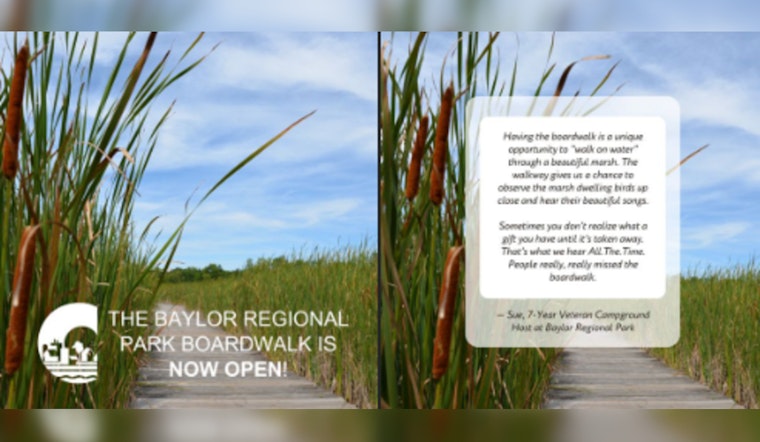 Baylor Regional Park Boardwalk Reopens with Upgraded Features in Carver County