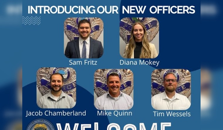 Blaine Police Department Welcomes Five New Officers to their Ranks