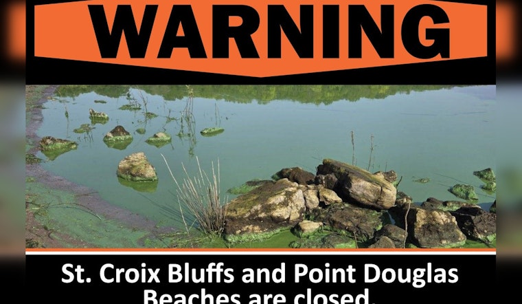 Blue-Green Algae Prompt Closure of St. Croix Bluffs and Point Douglas Beaches in Washington County