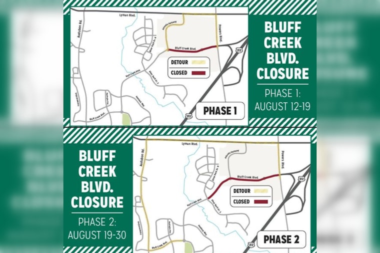 Bluff Creek Boulevard Closure in Chanhassen from Aug 12-30 Due to Construction